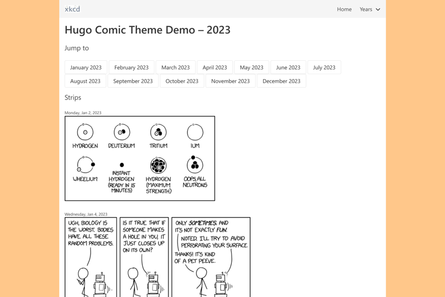 Comic | Hugo Themes