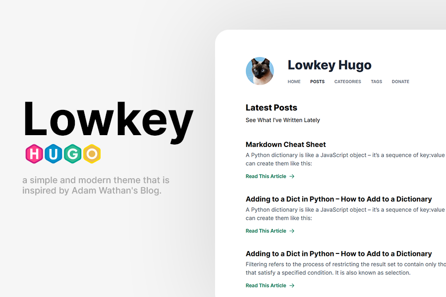 Lowkey | Hugo Themes